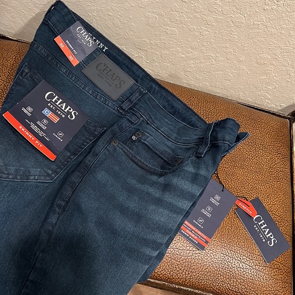 Brand New Chaps Skinny Fit Freedom Stretch Ultimate Comfort Stone Washed Jeans! - Picture 7 of 8